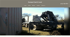 Desktop Screenshot of davenportsandandgravel.com